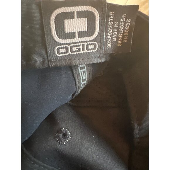 Ogio Black Baseball Cap With Red Trim Adjustable Strap 100% Polyester - Picture 5 of 5